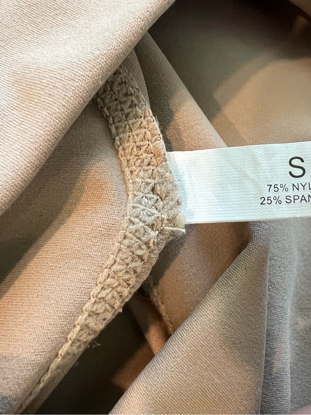 NVGTN beige womens full length leggings size Small - Picture 4 of 6